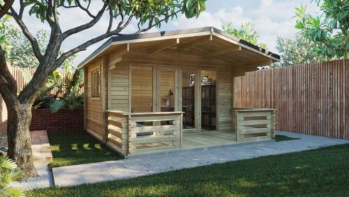 CORK LOG CABIN 4M X 3M