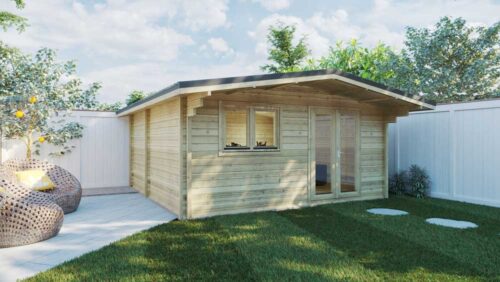 DUBLIN STUDIO LOG CABIN 5m X 5m