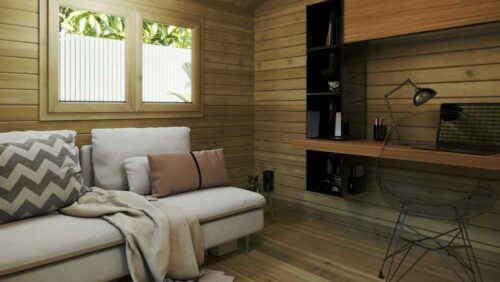 Loghouse Laragh Log cabin-3x3-interior