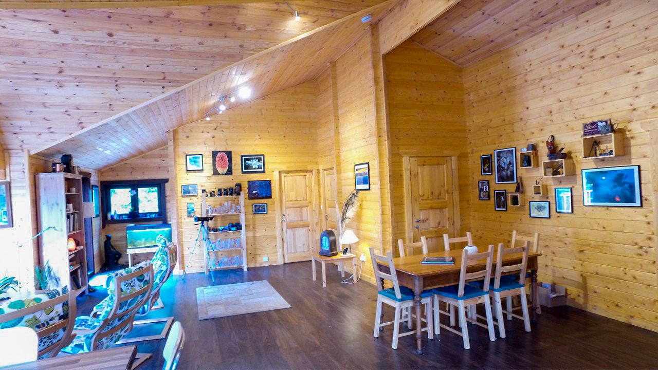 Three Bedroom Log Cabin Super Insulated Living Room Left