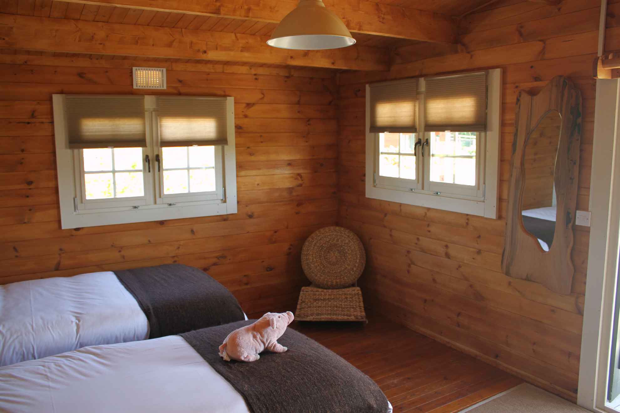 Glamping Log Cabins Bedroom 2
