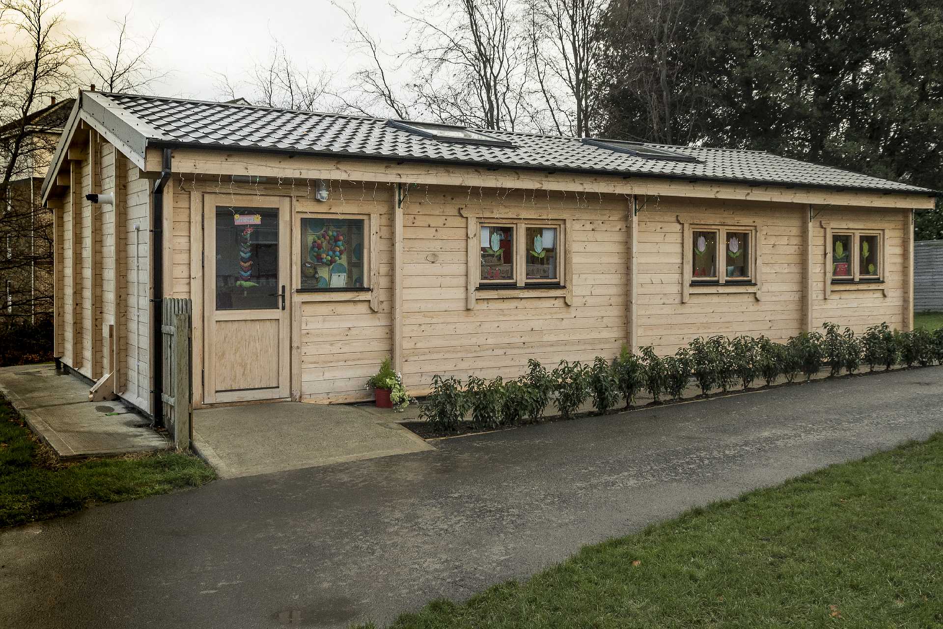 Pre-school Log Cabin Outside