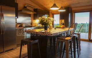 Four Bed Log Cabin Living Room 6