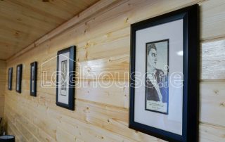 Music Room Log Cabin Wall