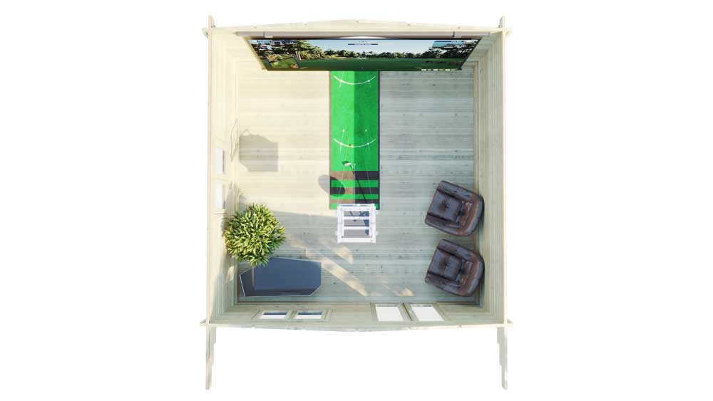 Loghouse DUBLIN LOG CABIN 4m X 5m TOP