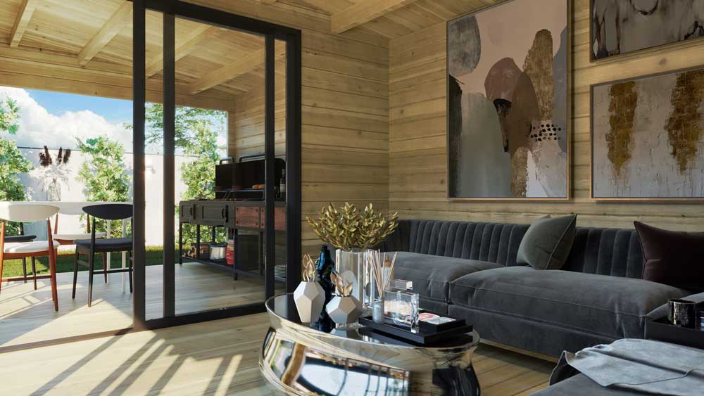 BBQ HOUSE LOG CABIN 6.5m X 3.25m - Image 3