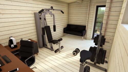 Mila Contemporary Log Cabin_interior 2